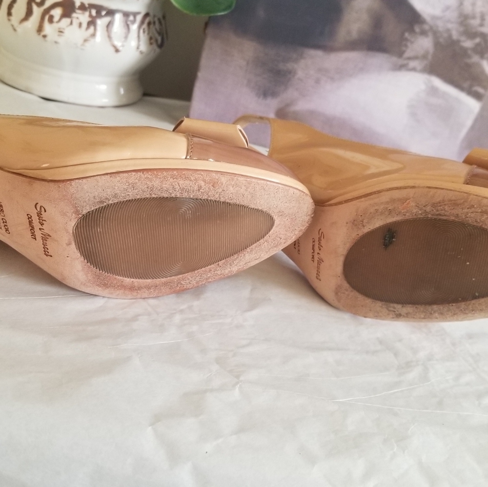 Sesto Meucci glossy shade slingback heel 7.5M - Picture 6 of 8